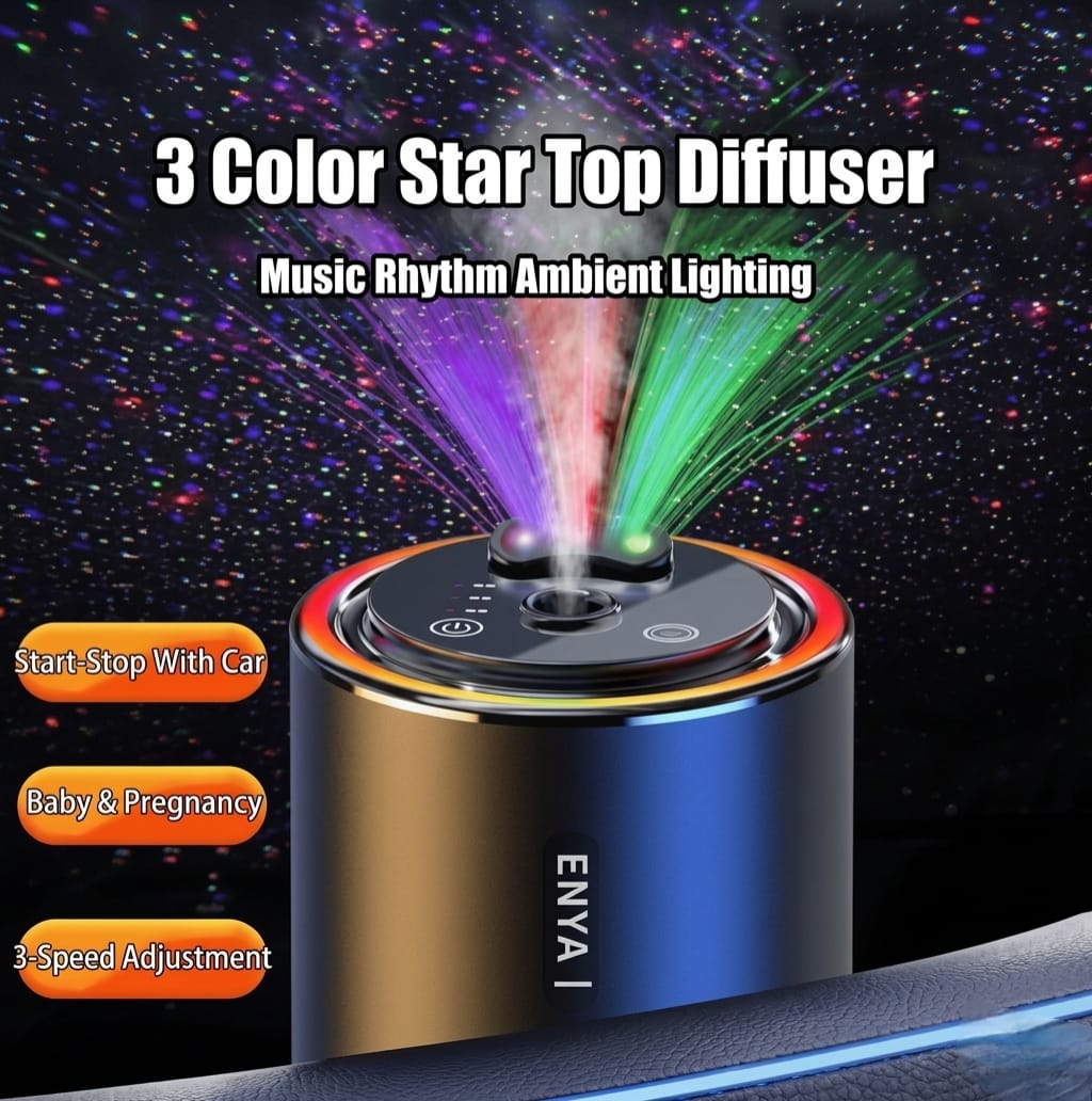 Car Air Purifier & Fragrance Diffuser