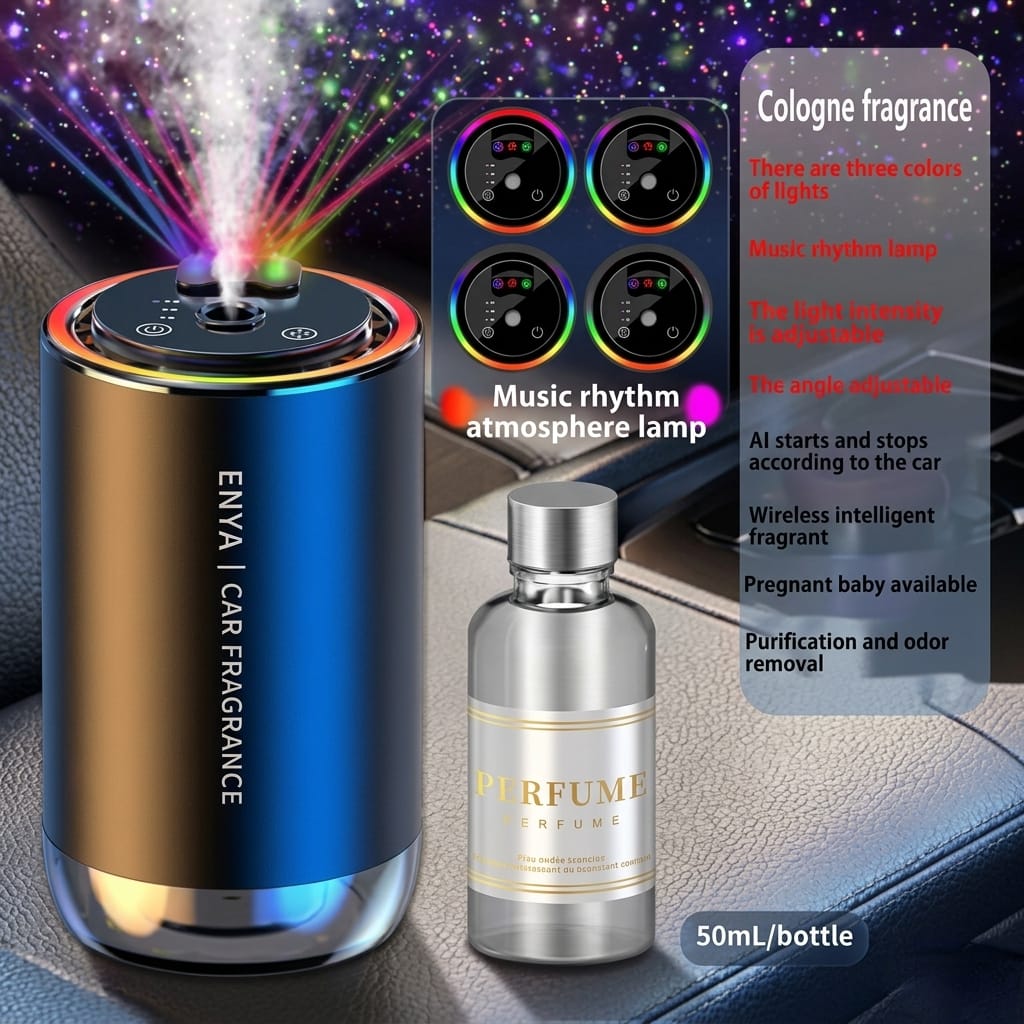 Car Air Purifier & Fragrance Diffuser